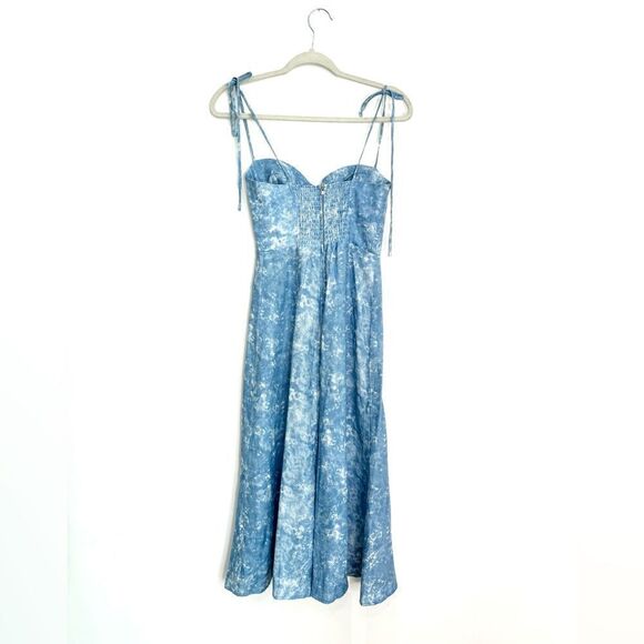 Reformation Nebraska Strappy Linen Midi Dress - Picture 7 of 11